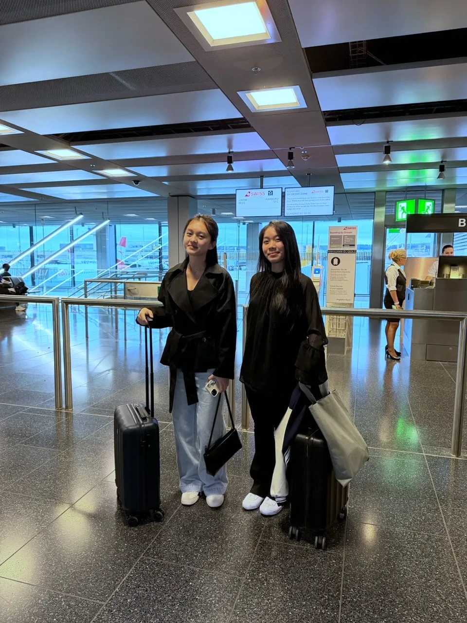 The apprentices at the airport