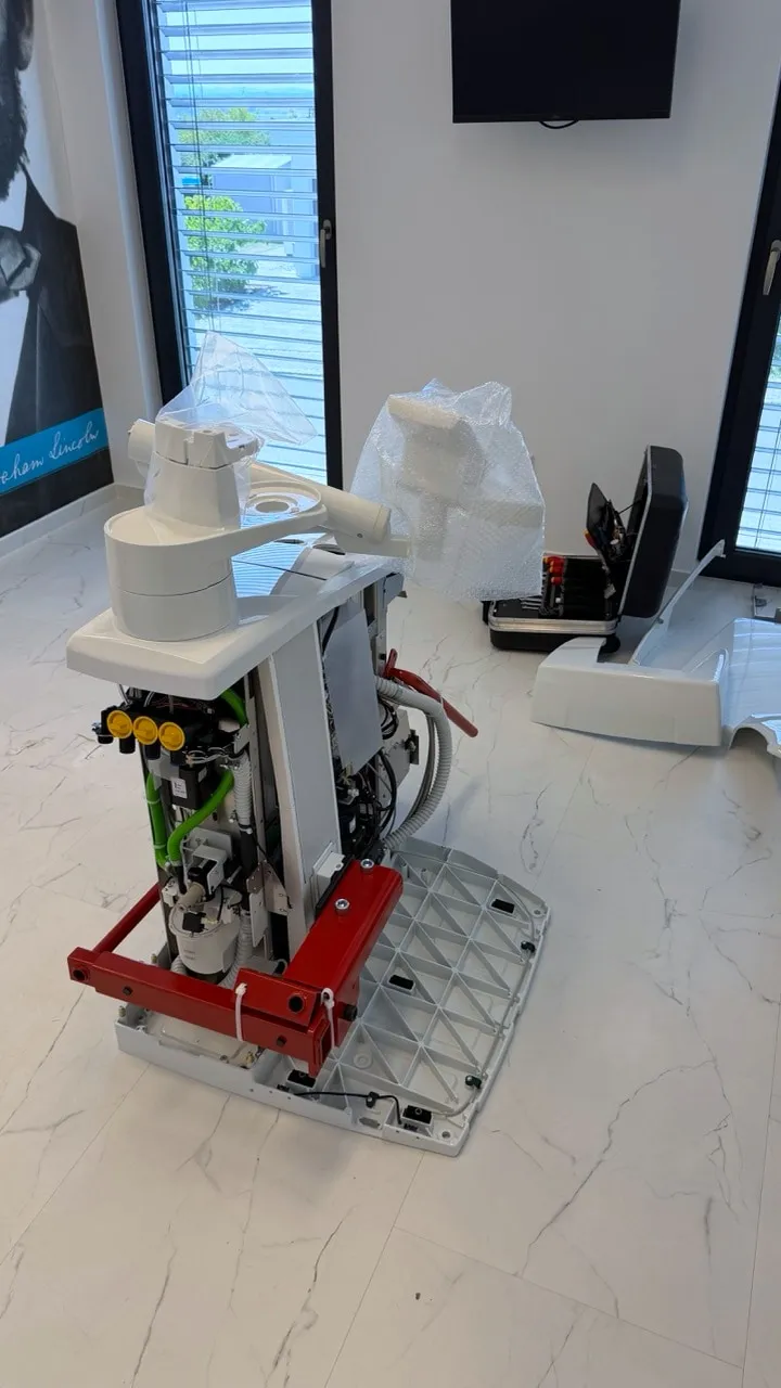 During installation: the inner workings of the new treatment unit